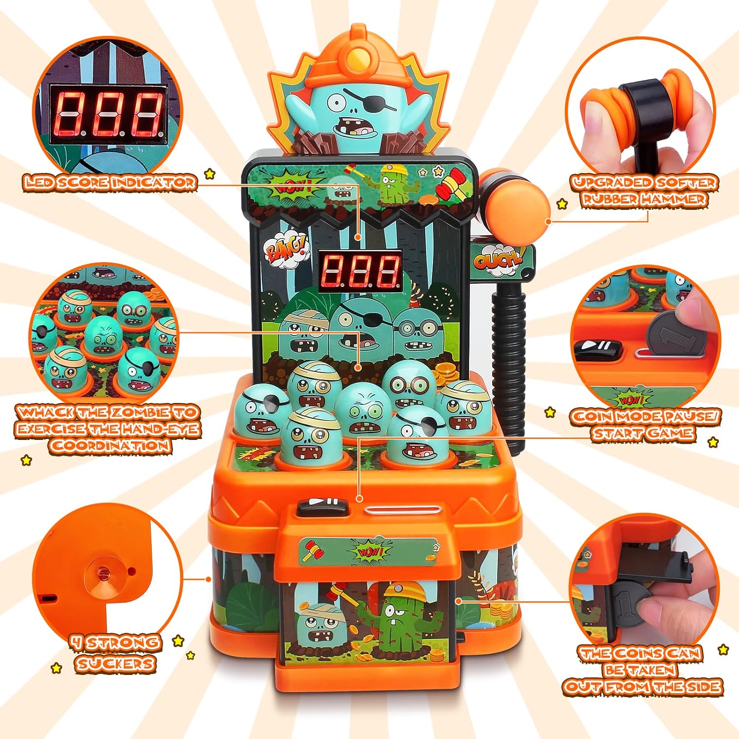 Jouets de jeu de frappe de zom - Skee Ball Arcade avis et prix