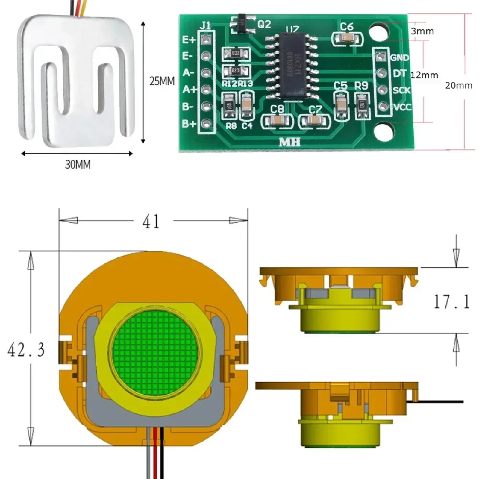 Capteur de poids à cellule de  - Arduino Vending Machine Project avis et prix