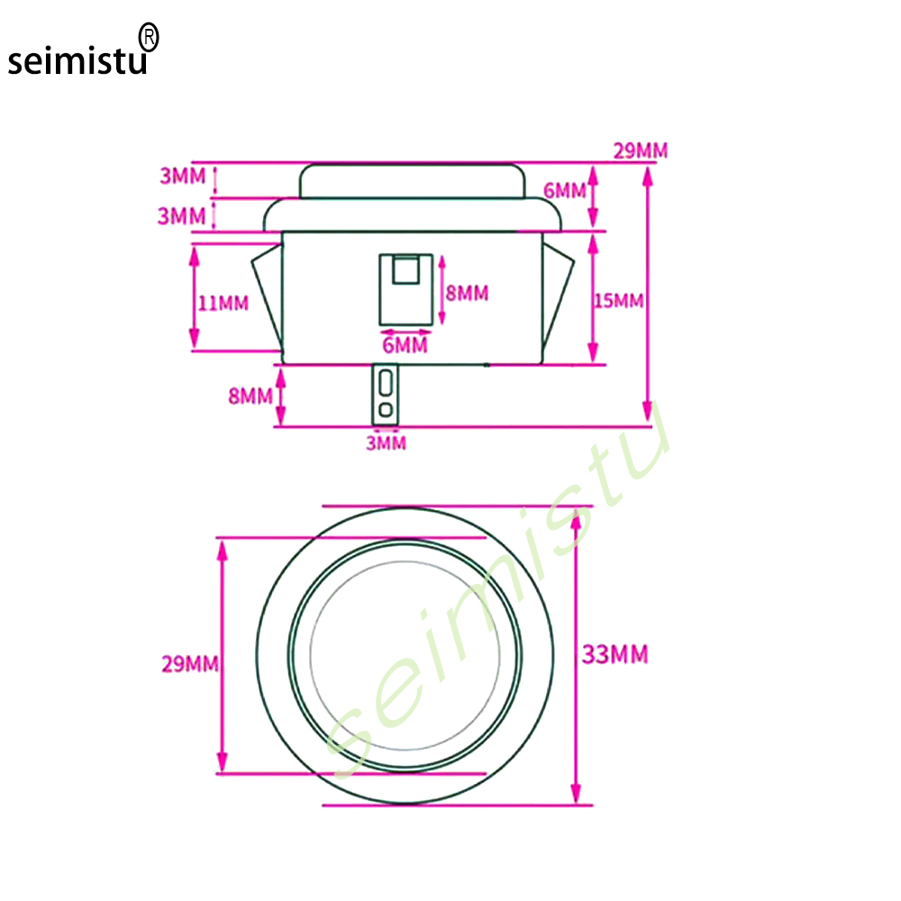 1 bouton poussoir transparent  - Arcade Ticket Machine avis et prix